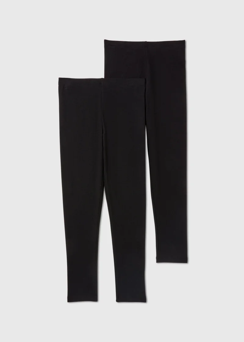 Matalan 2 Pack Black Leggings