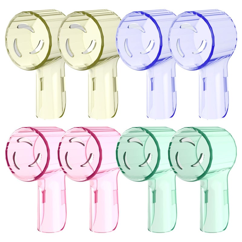4 Colorful Dustproof Toothbrush Covers Caps Unscented Compatible With Replacement Heads And IO Series Electric Toothbrush Head Protector - Image 1