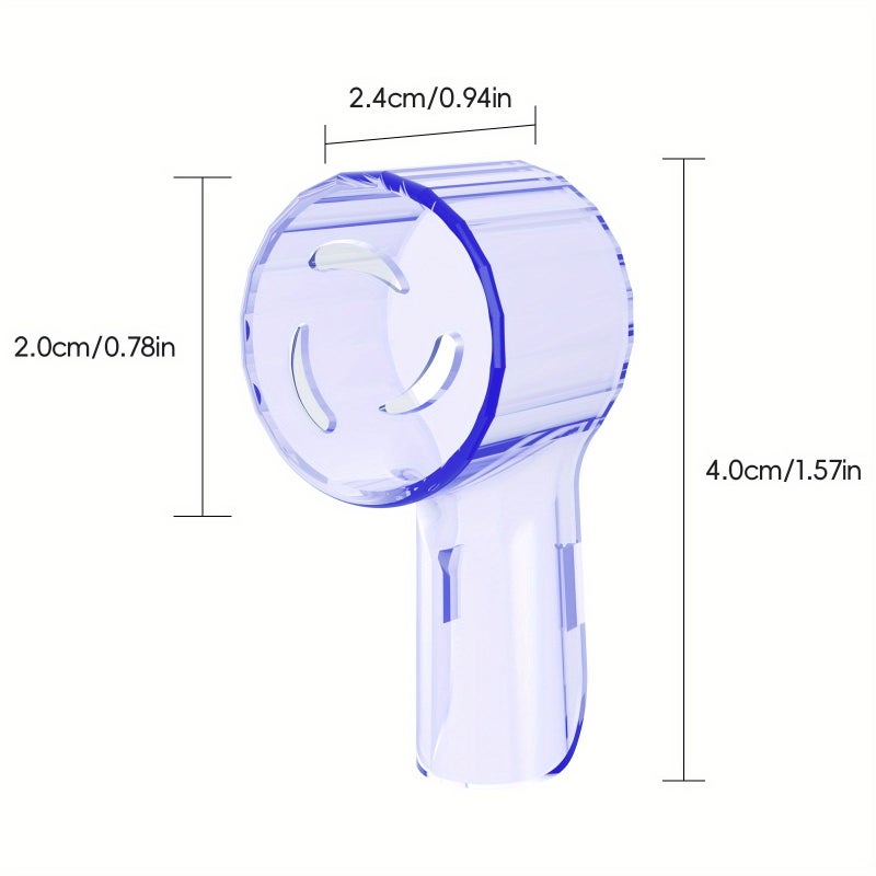 4 Colorful Dustproof Toothbrush Covers Caps Unscented Compatible With Replacement Heads And IO Series Electric Toothbrush Head Protector - Image 4