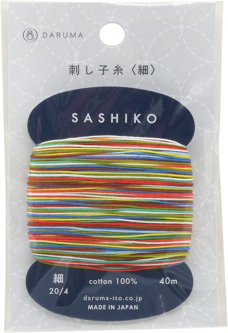 Daruma Yokota Sashiko Thread Thinner Weight 40m Colour 501 - Paper Baloon- Japanese Embroidery - Image 2