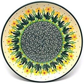 Polish Pottery Gallery Polish Pottery Plate  SaladDessert 7 34  Daffodil - Image 2