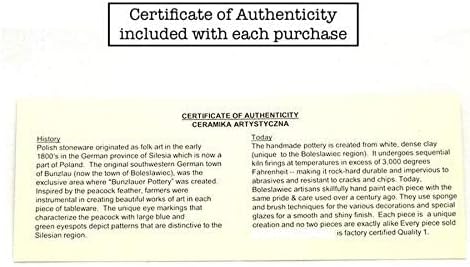 Polish Pottery Gallery Polish Pottery Plate  SaladDessert 7 34  Daffodil - Image 5