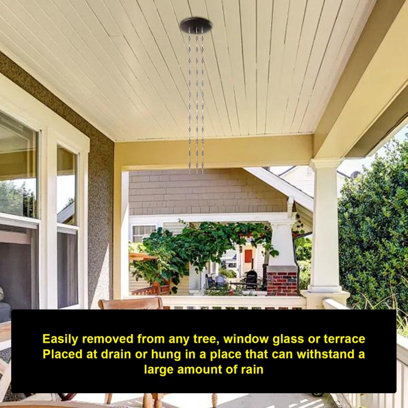 Iron Rain Chain 2M 6 56FT Bird Cage Decorative Gutter Downspout Water Drainage - Image 5