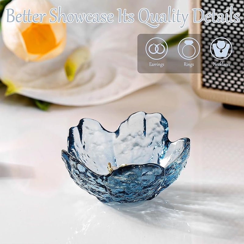 Binoster Jewelry Tray Dish Ring Dish Trinket Tray Gifts For Women Unique Birthday Gifts For Friends Sisters Daughter Mother Her Jewellery Organizer Key Bowl Cute Small Friendship  House Warming Gifts - Image 2