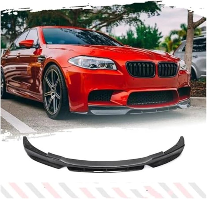 QASULER Carbon Fiber Front Bumper Lip Spoiler for BMW 5 Series - Image 5