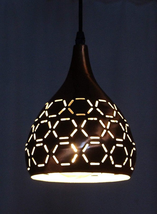 GAUVIK Cluster Hanging THALI Cluster Pendant Light for Restaurant,Bedroom, Living Room and Home Decor Chandelier Ceiling Lamp.Copper - Image 2
