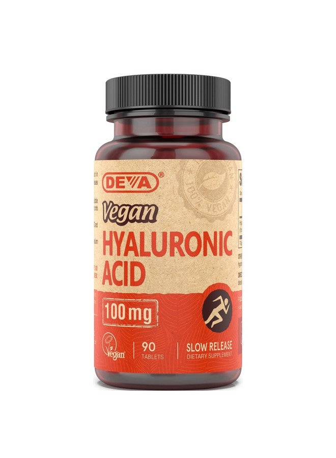 DEVA Nutrition Vegan Hyaluronic Acid 100 mg - Non-GMO & Non-Hemolytic - 90 Tablets, 1-Pack - Image 1