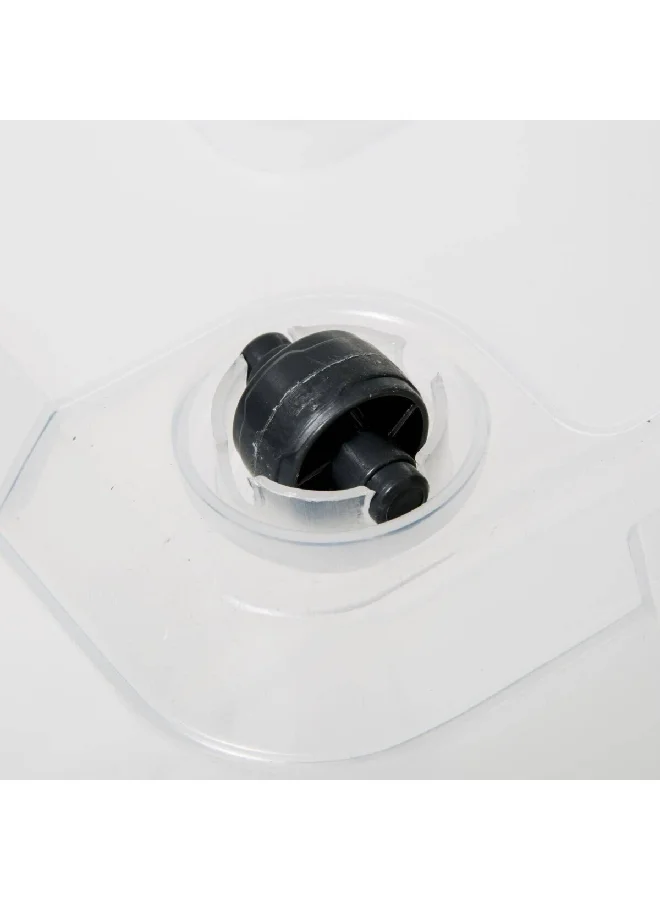 Five Simply Smart Solutions+ Elegant and Durable Design Plastic Storage Box Clear and Grey 80 L 173652