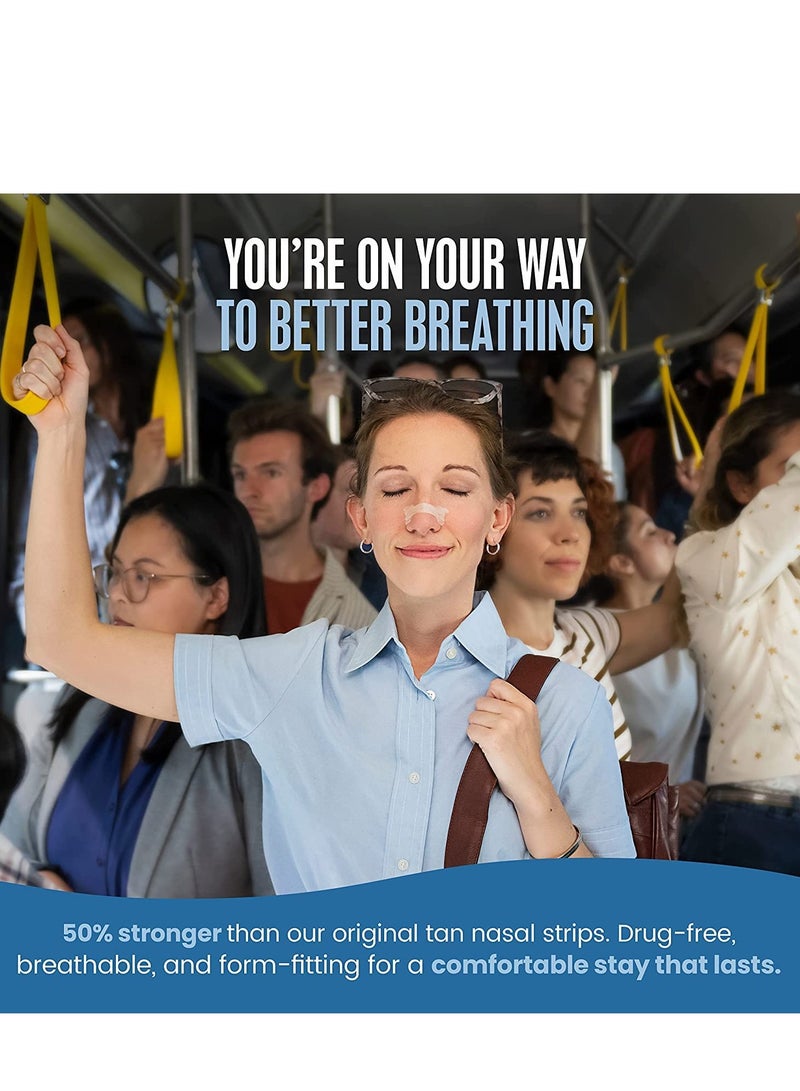 Zikra Anti Snore Nasal Strips, Nose For Sinus Relief, Strip to Stop Snoring Breathe  Sleeping Non-woven Stick Large Disposable Right for Men and Women,100PCS - Image 2