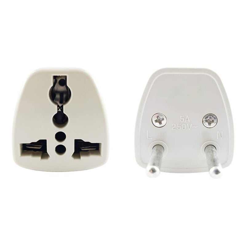 DIY Crafts DIY Crafts Pack of 5Pcs DIY Crafts 3 Pin Traveler Conversion Plug Pack of 5Pcs DIY Crafts  - Image 3