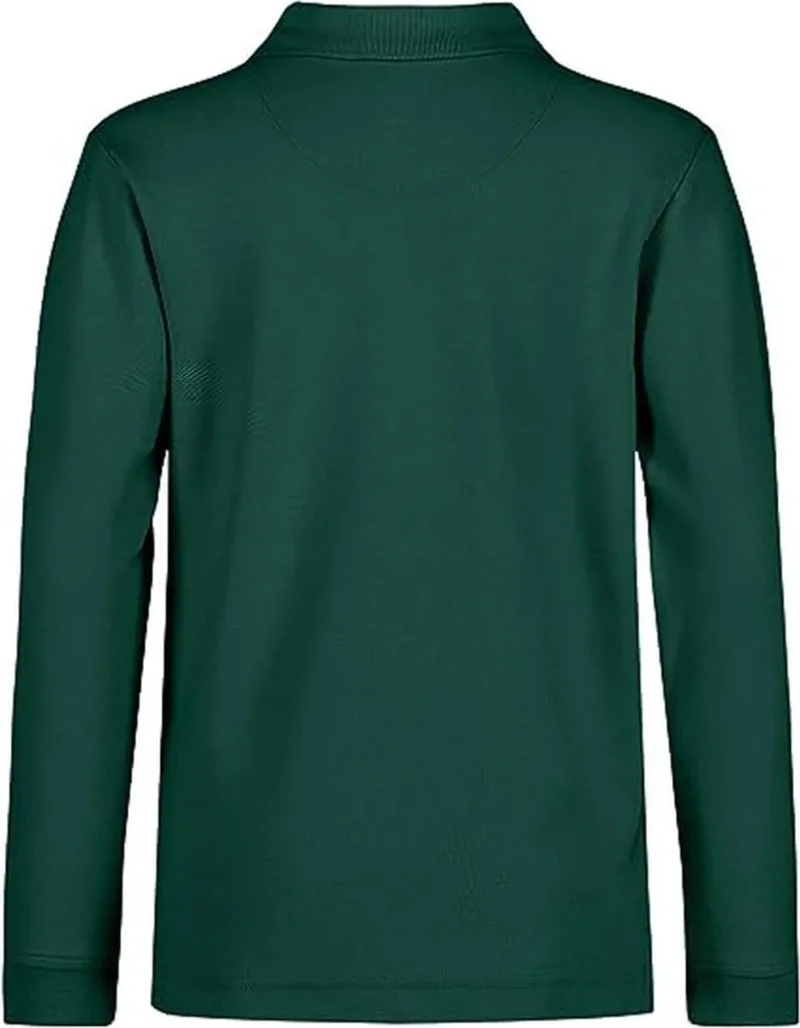 Tezzgelsin Unisex Children's Long Sleeve Polo Collar Sweatshirt School Uniform School T-Sweatshirt