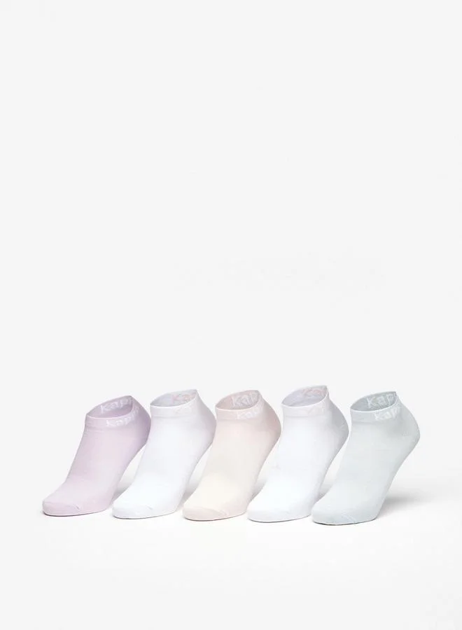 Kappa Solid Ankle Length Sports Socks - Set of 5