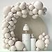 LYVEEF White Sand Balloons 84 pcs Sand White Balloons Garland Arch Kit 5 inch 12 inch 18 inch For Happy Birthday Baby Shower Decorations Wedding - Image 3
