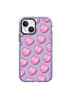For iPhone 14 Plus Simple Illustration Pattern Full Coverage Phone Case(Love Club C)