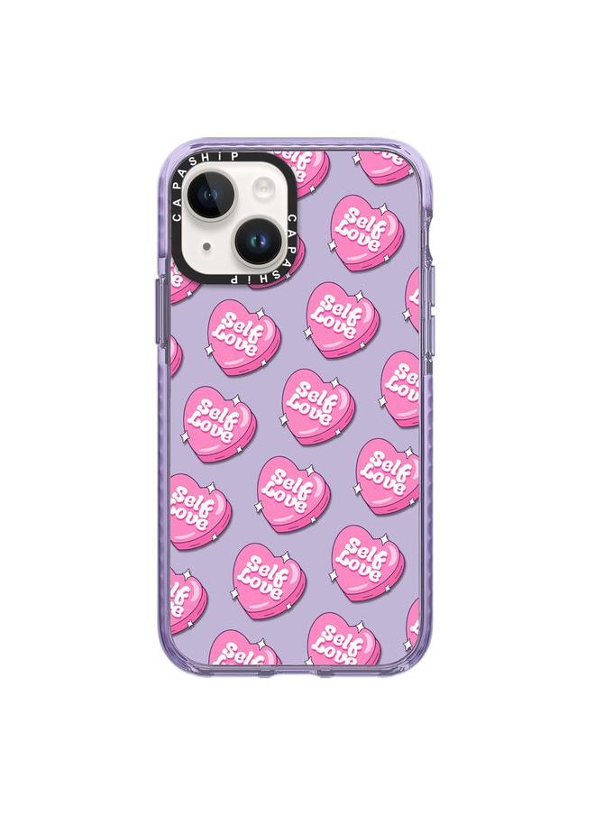 Zaboon - For iPhone 14 Plus Simple Illustration Pattern Full Coverage Phone Case(Love Club C) - Image 1
