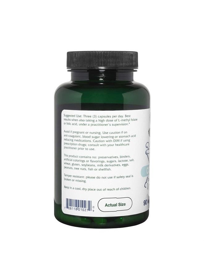 Vitanica - CCDG Blend, Immune Support, DIM Supplement 200mg, Turkey Tail Mushroom, Turmeric, Green Tea, Vegan, 90 Capsules - Image 1