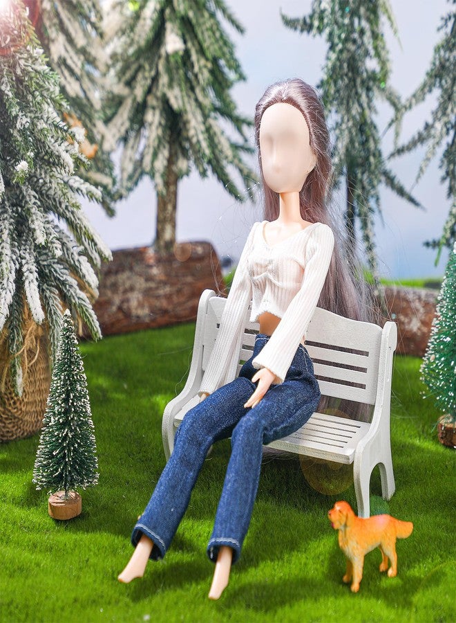 Bencailor 8 Pieces Summer Doll Clothes for 11.8 Inch Doll Accessories Sweaters Denim Pant Regular Outfit Clothing for Gift(Vibrant Color) - Image 2