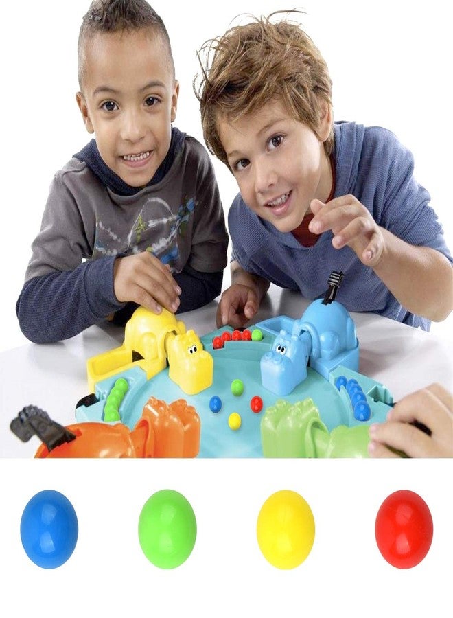 Hotusi 48Pcs Game Replacement Marbles Balls Compatible with Hungry Hungry Hippos（4 Color - Image 4