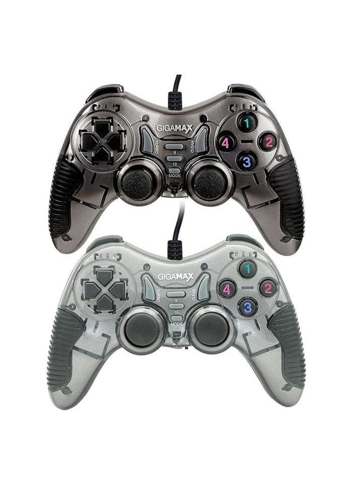 Gigamax - Gigamax Plus 6060 Dual Wired Gaming Controller with Analog Joystick - Image 1