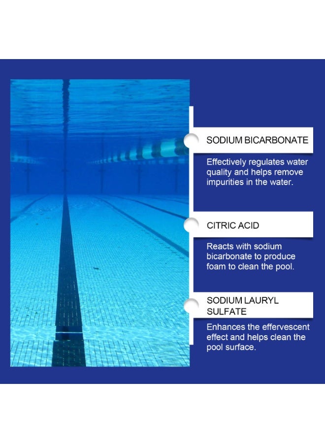 HOZONEX 2-PACKS Slow-Dissolving Chlorine Tablets for Swimming Pools and Spas, Long-Lasting Sanitizer Tabs with Clarifier for Clean, Crystal Clear Wate 100g*2 - Image 4