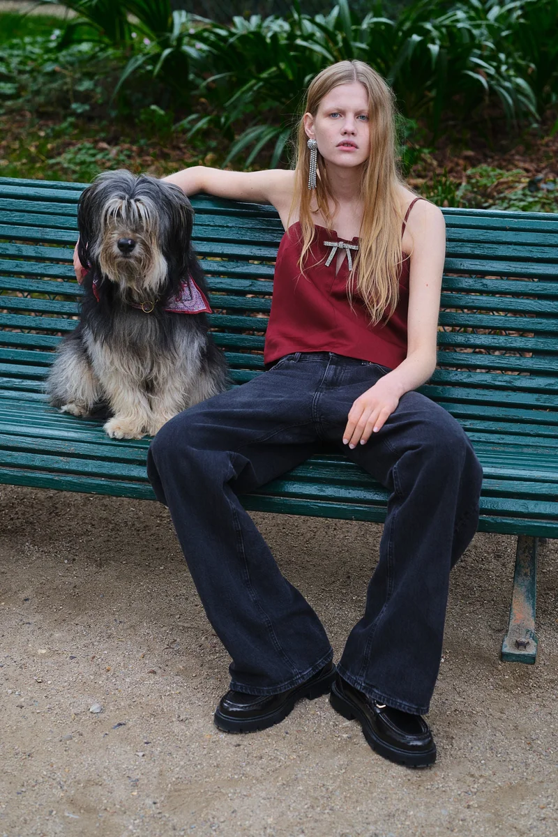 H&M Bow-detail strappy top