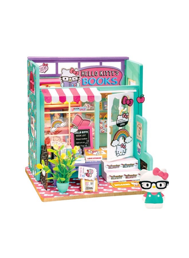 Hands Craft كتاب مصغر من هاندز كرافت هالو كيتي - مشهد مصغر - منزل دمى لطيف - مجموعة حرف إبداعية للبالغين والأطفال - Image 1