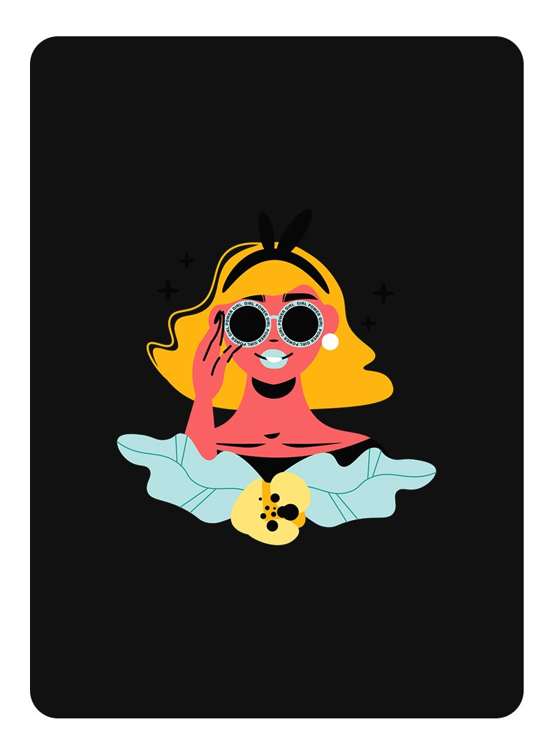 Theodor Protective Flip Case For Huawei MatePad 10.4 With Trifold Stand Auto Wake Sleep Shockproof Cover Girl power goggles - Image 1