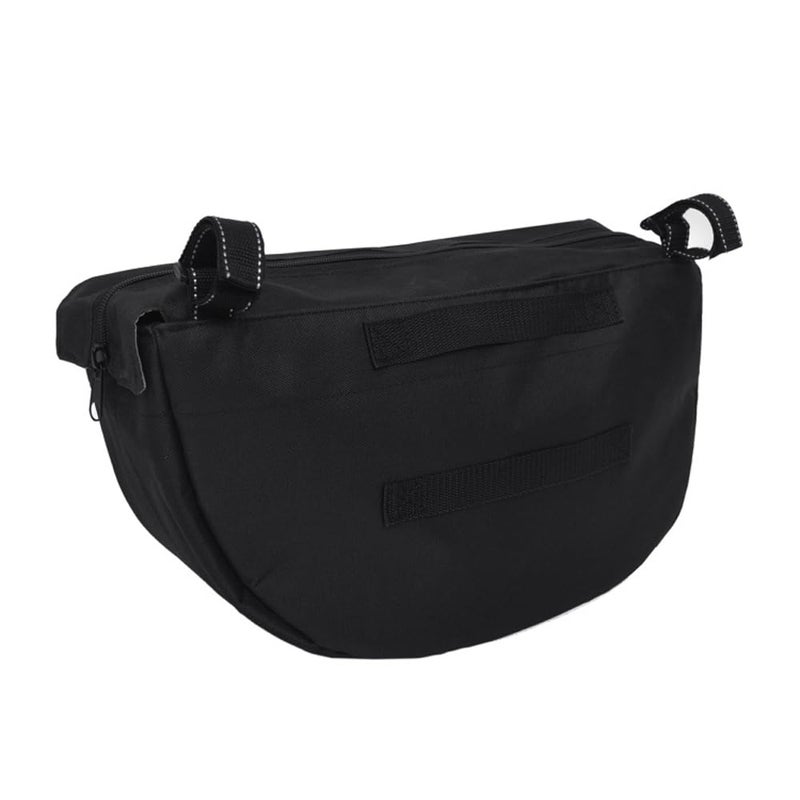 ROMIRUS Insulated Stroller Organizer, Side Sling Stroller Saddle Bag, Black - Premium Insulated and Durable Gray Film Lining - Image 3