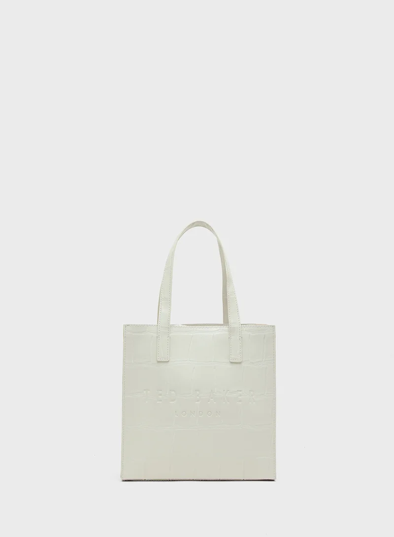تيد بيكر Croc Effect Small Icon Tote