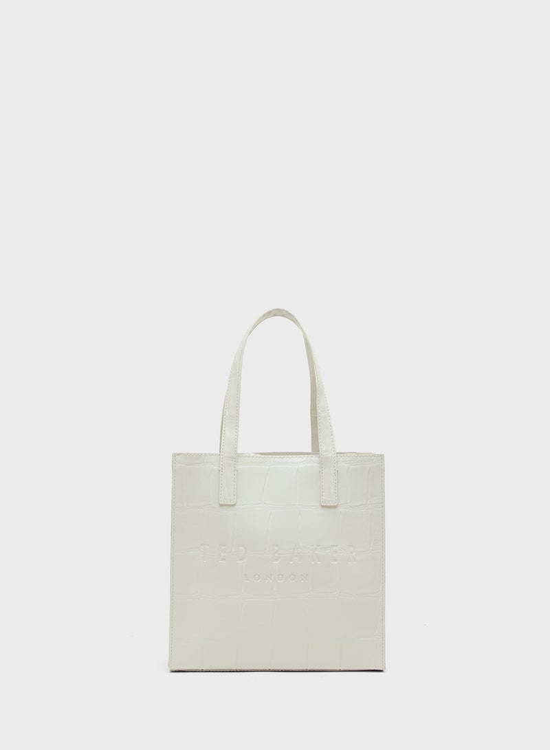 Ted Baker Croc Effect Small Icon Tote  - Image 1