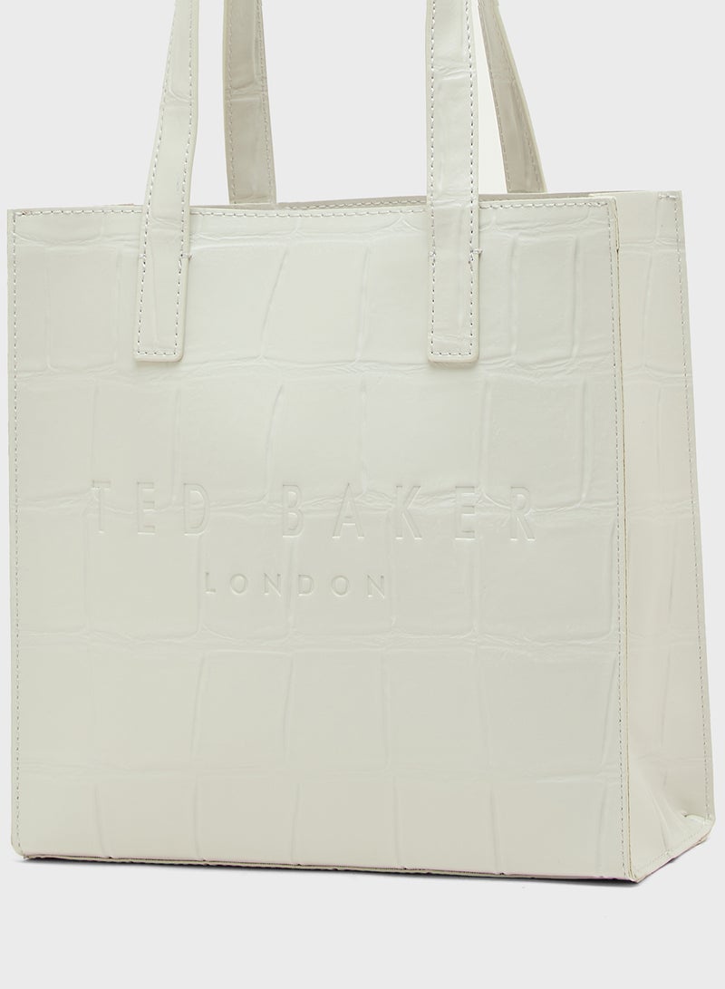 Ted Baker Croc Effect Small Icon Tote  - Image 4
