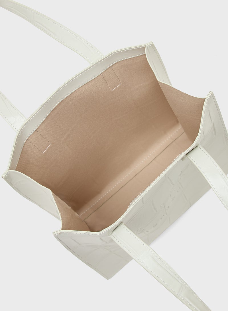 Ted Baker Croc Effect Small Icon Tote  - Image 5