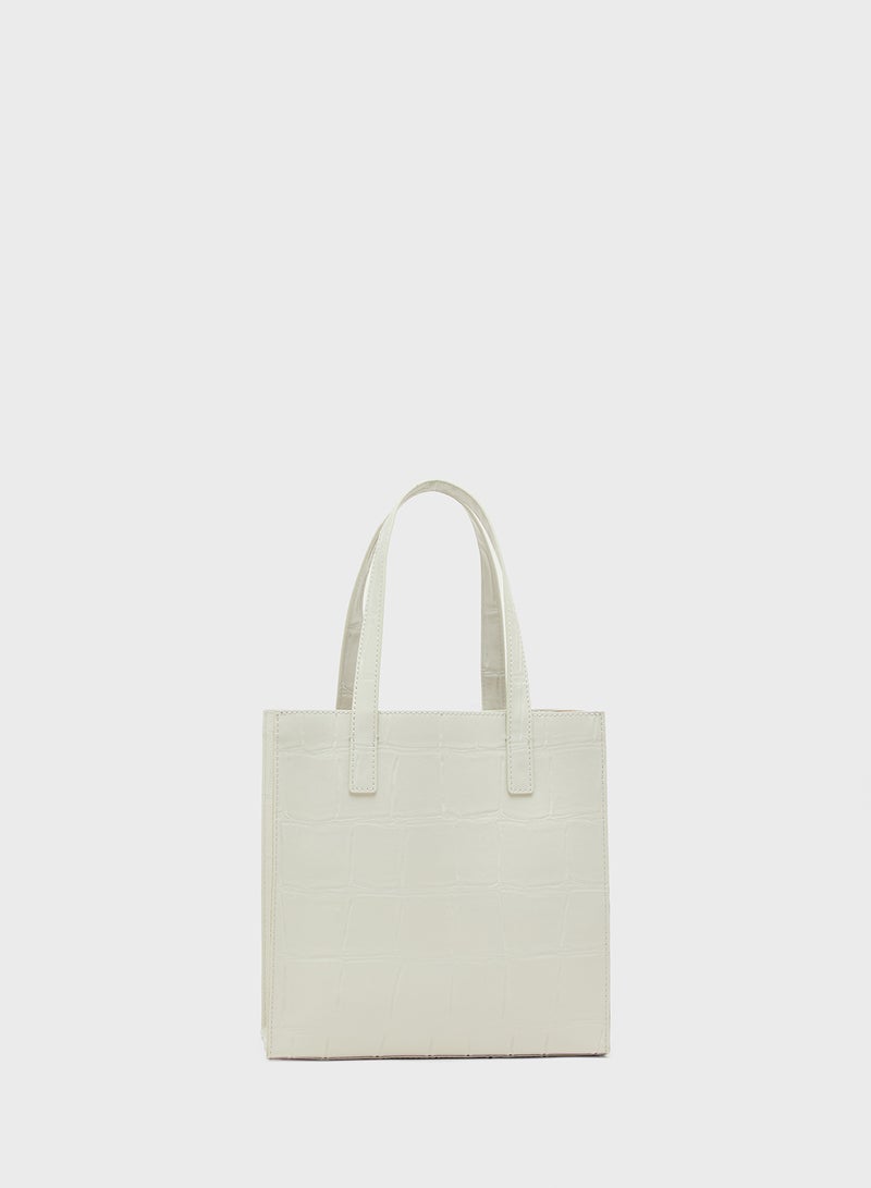 Ted Baker Croc Effect Small Icon Tote  - Image 2