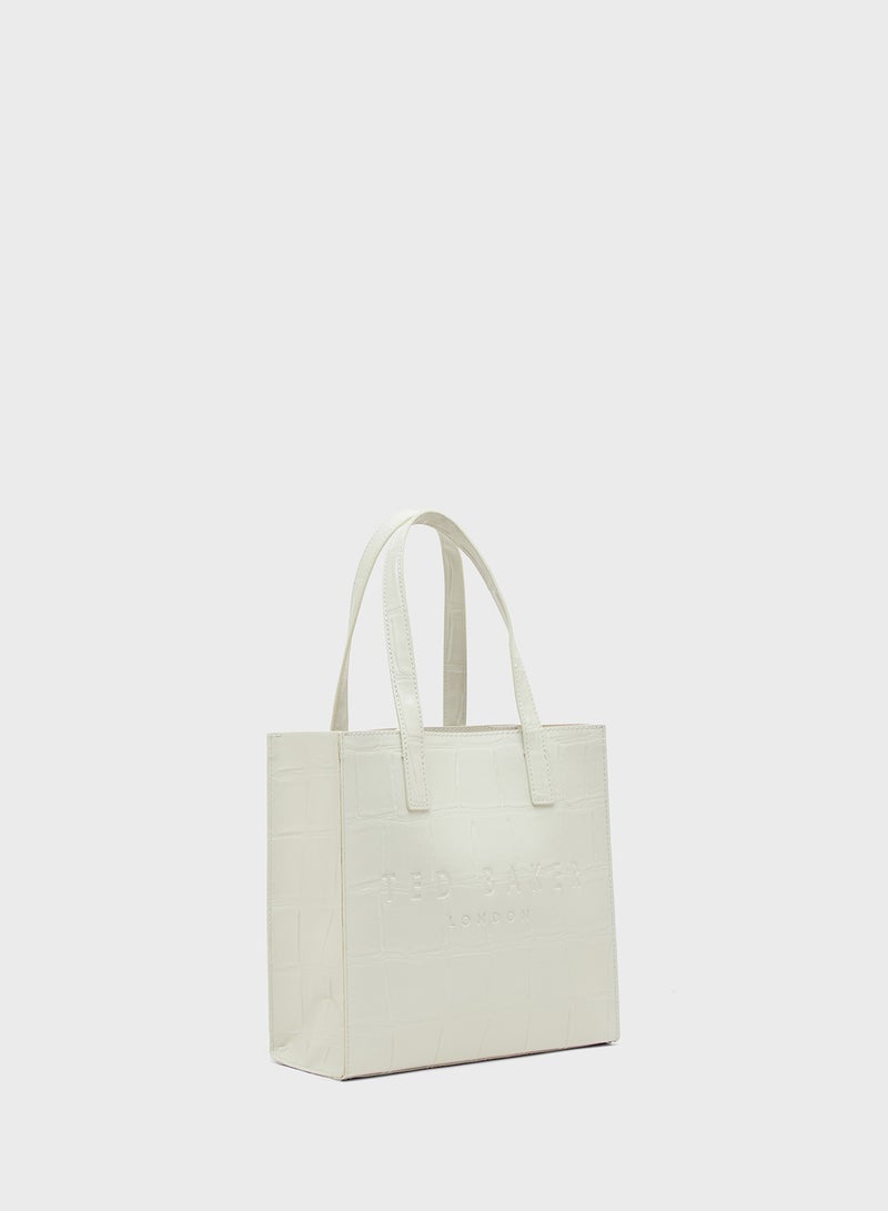 Ted Baker Croc Effect Small Icon Tote  - Image 3