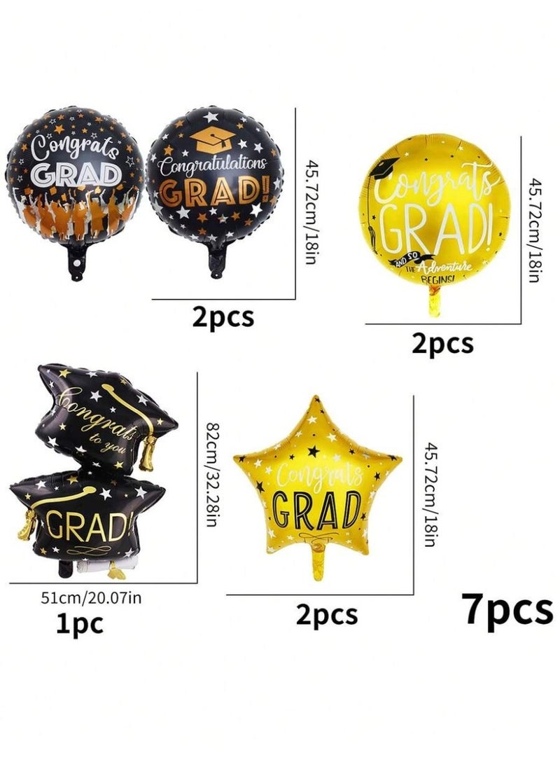 Graduation Party Balloon Decorations Set, Assorted Graduation Balloons Inflatable with Helium or Air for Party Decor - Image 2