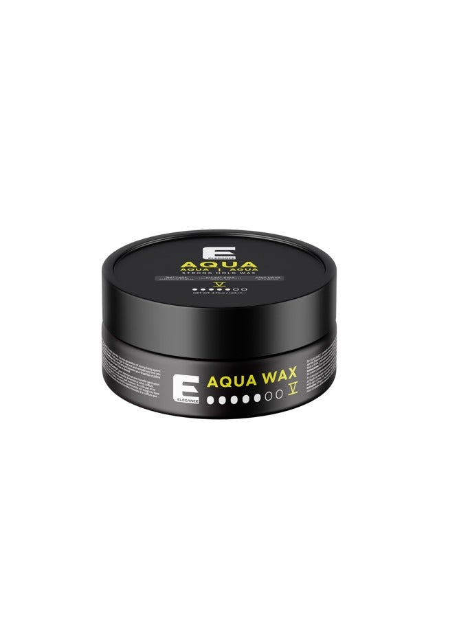Elegance E Series Aqua Wax Strength 7 Gold - 140ml: Strong Hold, Flexible Styling, Residue-Free, No Stickiness
