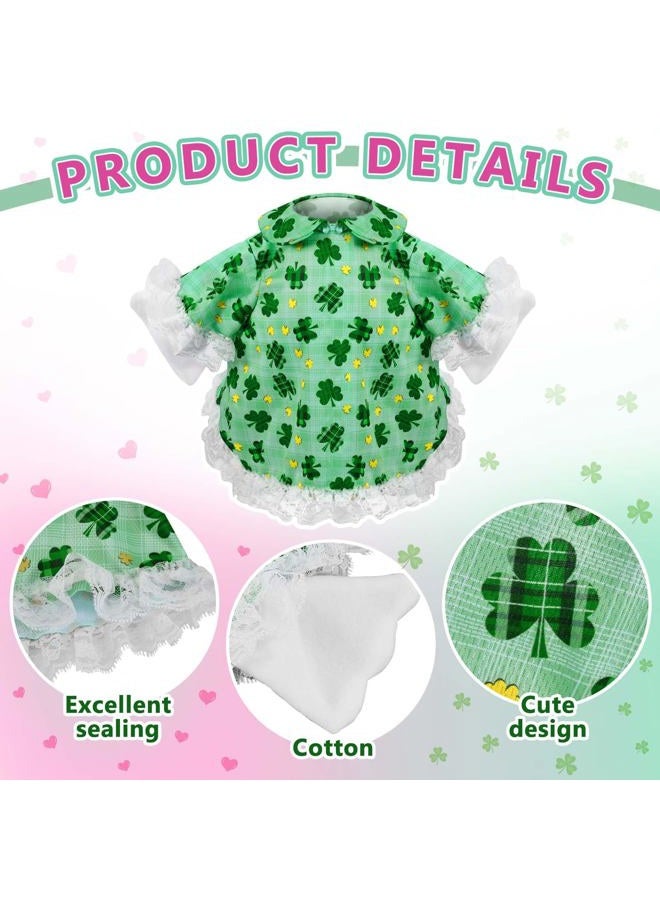 ComfyKit 2 Sets Holiday Porch Goose Outfits for Valentine and St. Patrick,23" Porch Goose Clothes for Patio Yard Lawn Decor - Image 3