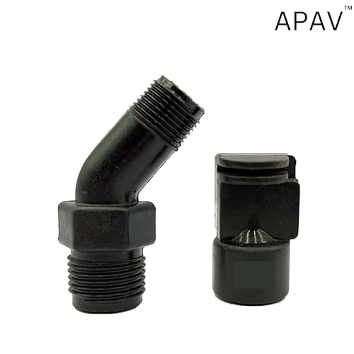 APAV Solar Panel Cleaning Sprinkler – Made by Nylon Material, UV-Protected | 180° Spray Angle | 1/2'' Thread | 4 Feet Spray Range | V-Shape Flow (Nylon - Pack of 25) - Image 3
