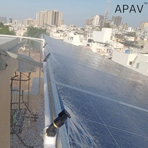 APAV Solar Panel Cleaning Sprinkler – Made by Nylon Material, UV-Protected | 180° Spray Angle | 1/2'' Thread | 4 Feet Spray Range | V-Shape Flow (Nylon - Pack of 25) - Image 5