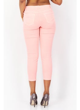 GERRY WEBER Women Regular Fit Stretchable Denim, Pink  - Image 3