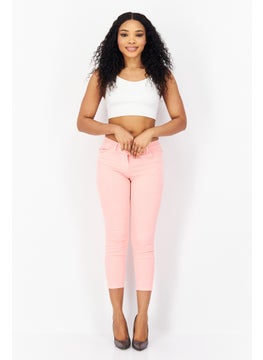 GERRY WEBER Women Regular Fit Stretchable Denim, Pink  - Image 2