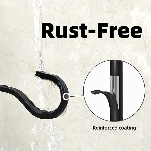 saffruff 6 Inch 2 Pack Heavy Duty Outdoor Plant Hangers for Hanging Baskets, Iron Plant Brackets for Hanging Plants Outside, Metal Plant Hooks Plant Wall Hooks for Hanging Lantern, Bird Feeder - Image 5