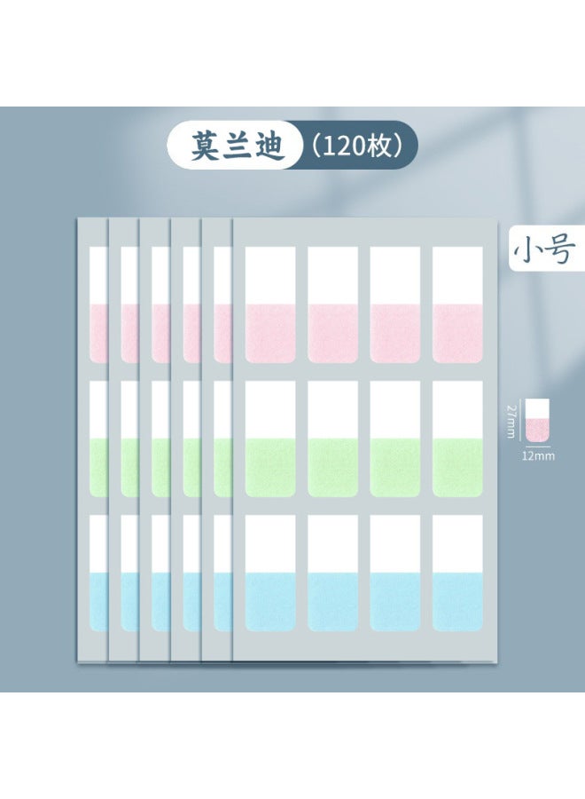 NATHAN Index Stickers Small Card Paging Label Stickers Writable Sticky Notes Creative Student Color Note Stickers Instruction Stickers - Image 1