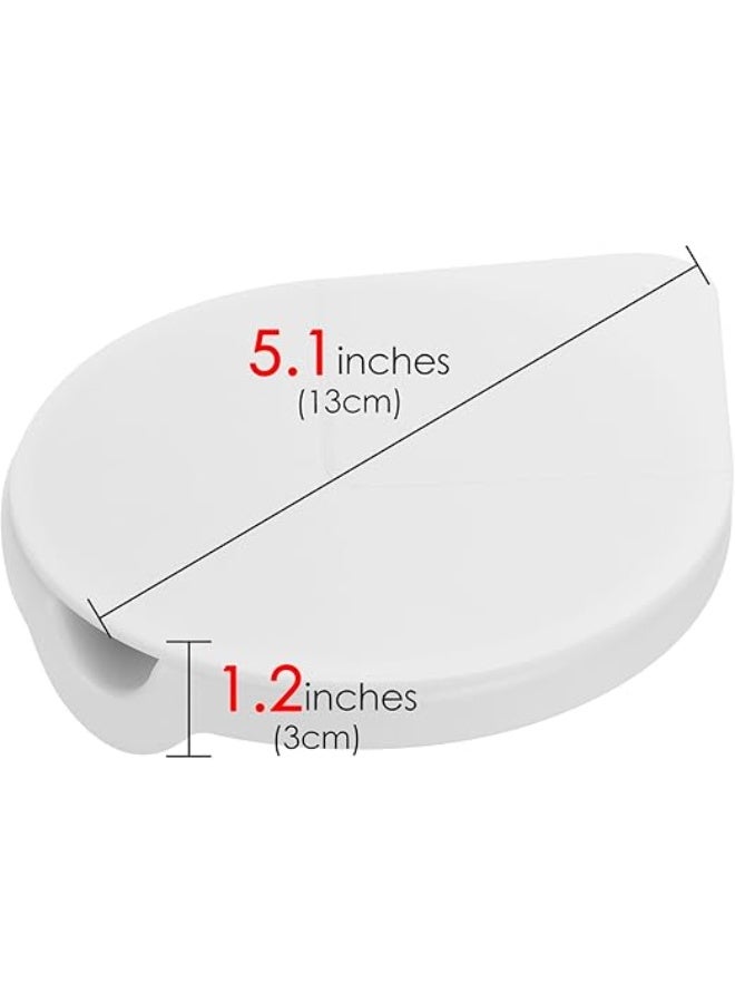 Ashtrays for Smokers, Stainless Steel Hidden Ashtray with Cover, Windproof Ash Trays for Indoor Under Home Office Desk (White) - Image 2