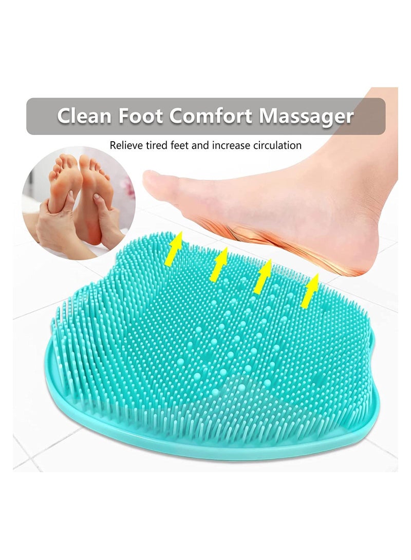 Y&D Foot Scrubber Cleaner Massager Shower Brush with Non-Slip Suction Cups and Soft Acupressure Massage Mat for Care Circulation & Reduces Pain - Image 2