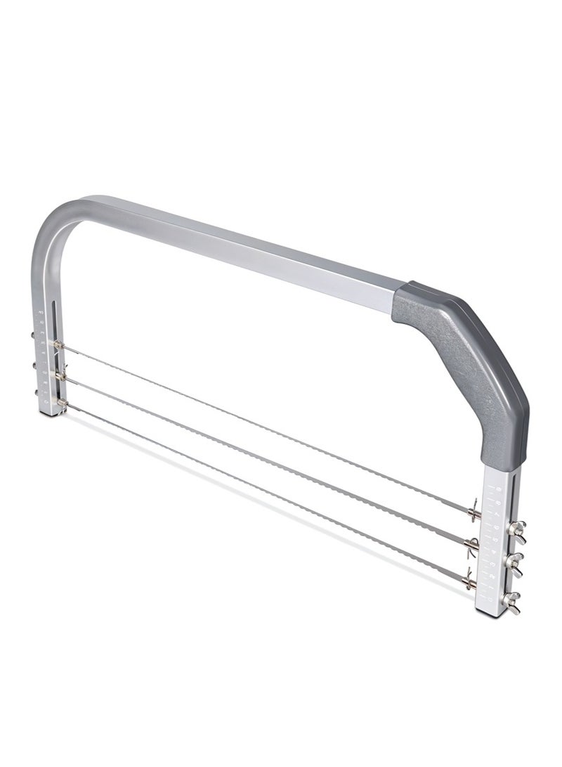 BERAM Cake Slicer Adjustable Cake Leveler Wide Saw Tooth Flexible Anti-Slip Handle Professional and Home Baking Stainless Steel  Baking Essentials Tools Cake Knife Cake Divider Cake Cutter Saw - Image 1