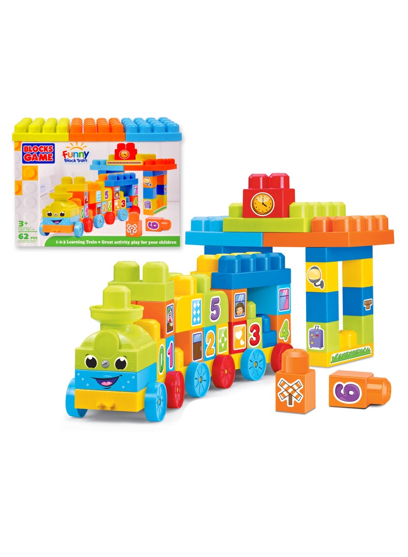 فاميلي مكعبات القطار التعليمي 32 قطعة  22-2883677 - Image 2