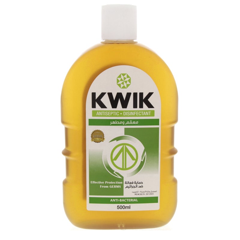 Kwik Antiseptic Disinfectant Anti Bacterial Liquid 500 ml