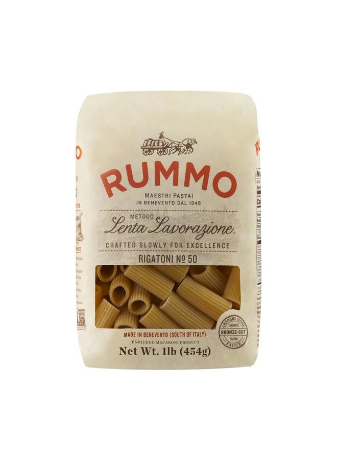 Rummo Rigatoni Pasta N.50 - Rigatoni Pasta Noodles, Italian Tube Pasta, Bronze Cut Pasta, Dry Pasta, Durum Wheat Pasta - 12 Ounce (Pack of 1) - Image 1