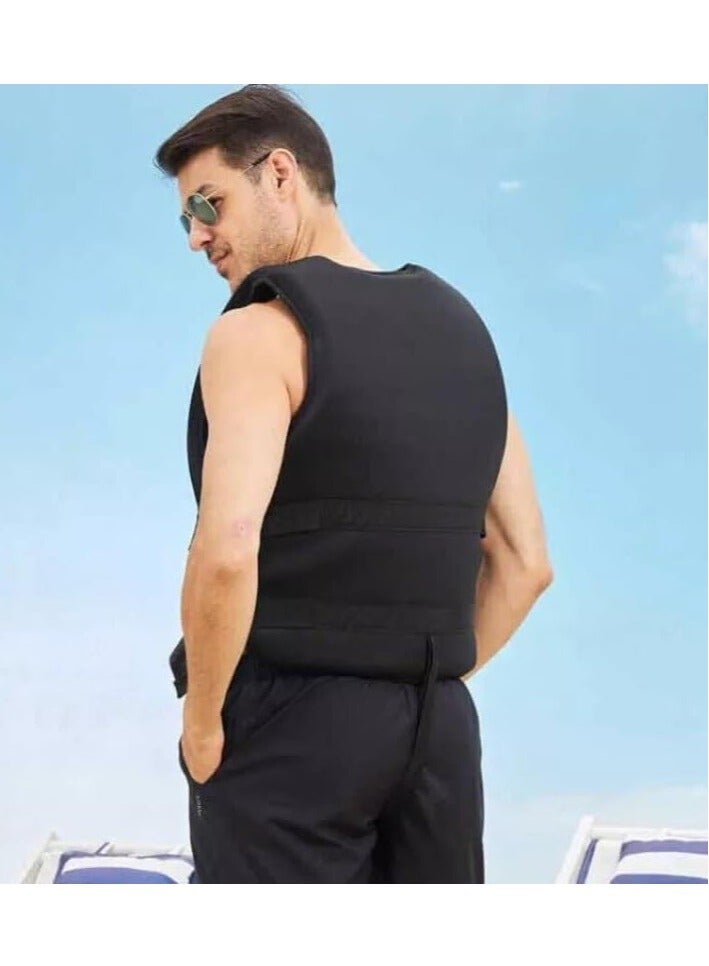 ريبنيو جاكيت سباحة احدث موديل سترات السلامة مقاس XXL (أسود) - Image 5